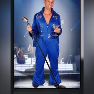 Royal blue Elvis jumpsuit